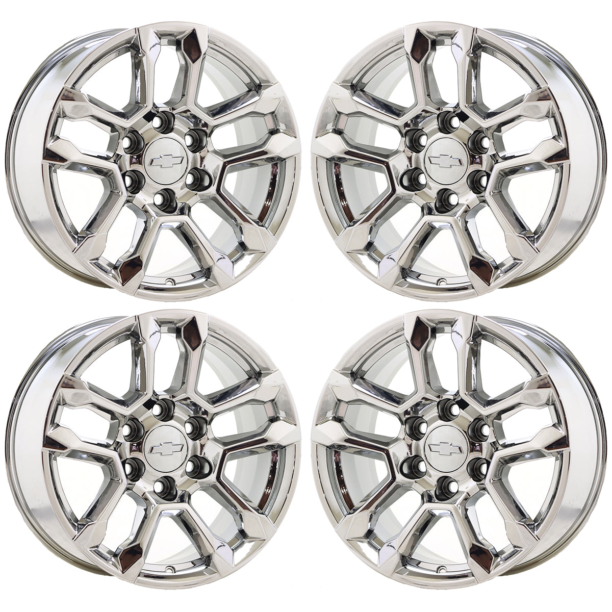 18" Chevrolet Silverado 1500 Bright Chrome wheels rims Factory OEM 14091